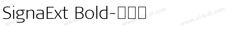 SignaExt Bold字体转换